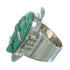 Turquoise Genuine Sterling Silver Ring Size 4-1/2 AX89386